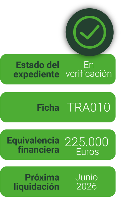 Agregación y liquidación de certificados CAE