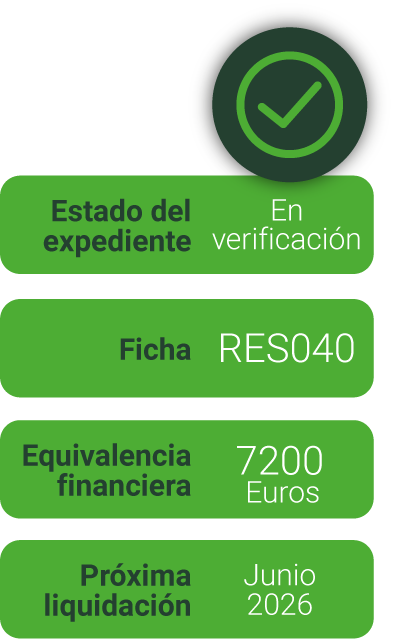 Agregación y liquidación de certificados CAE